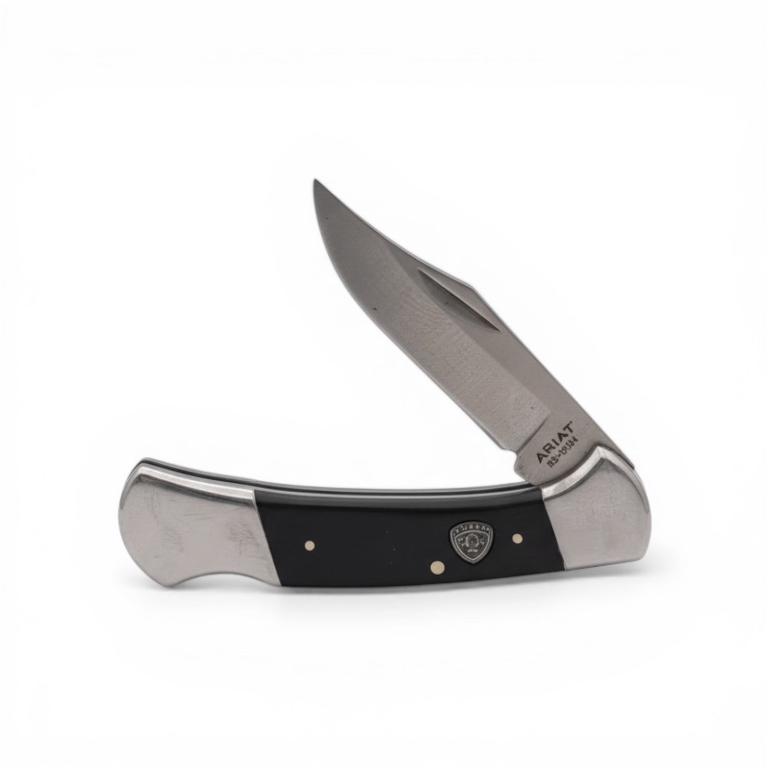 ARIAT FOLDING KNIFE SMOOTH BLADE BLACK