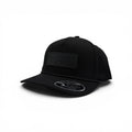 ARIAT MENS FLEXFIT 110 CAP SNAP BACK FAUX LEATHER PATCH BLACK