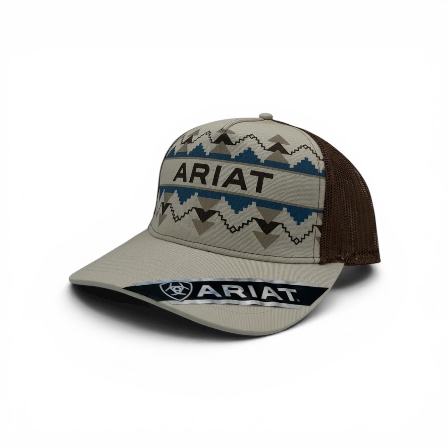 ARIAT LADIES CAP SOUTHWEST PATTERN KHAKI