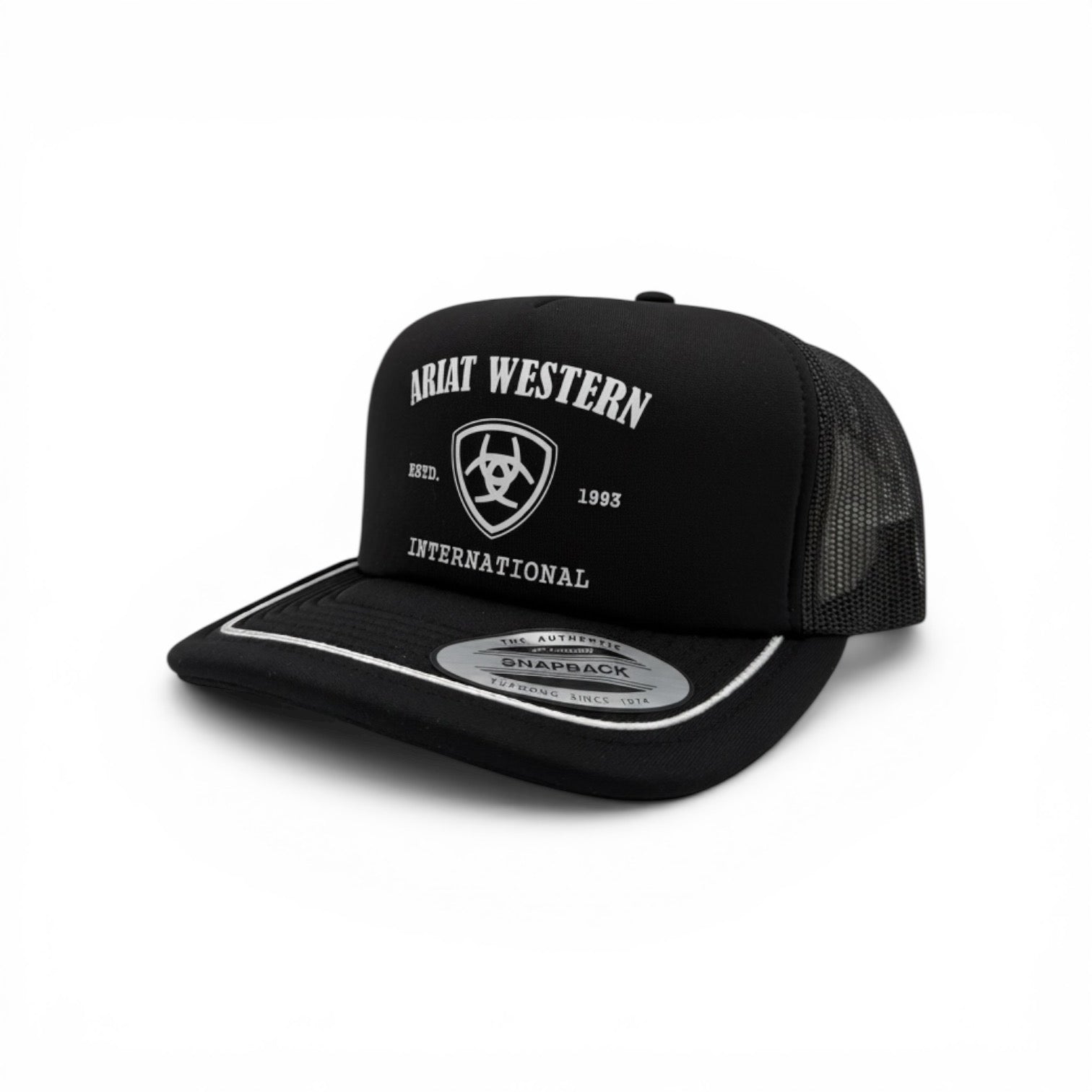ARIAT MENS CAP FOAM FRONT BLACK
