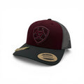 ARIAT CAP TWO TONE SHIELD BURGUNDY
