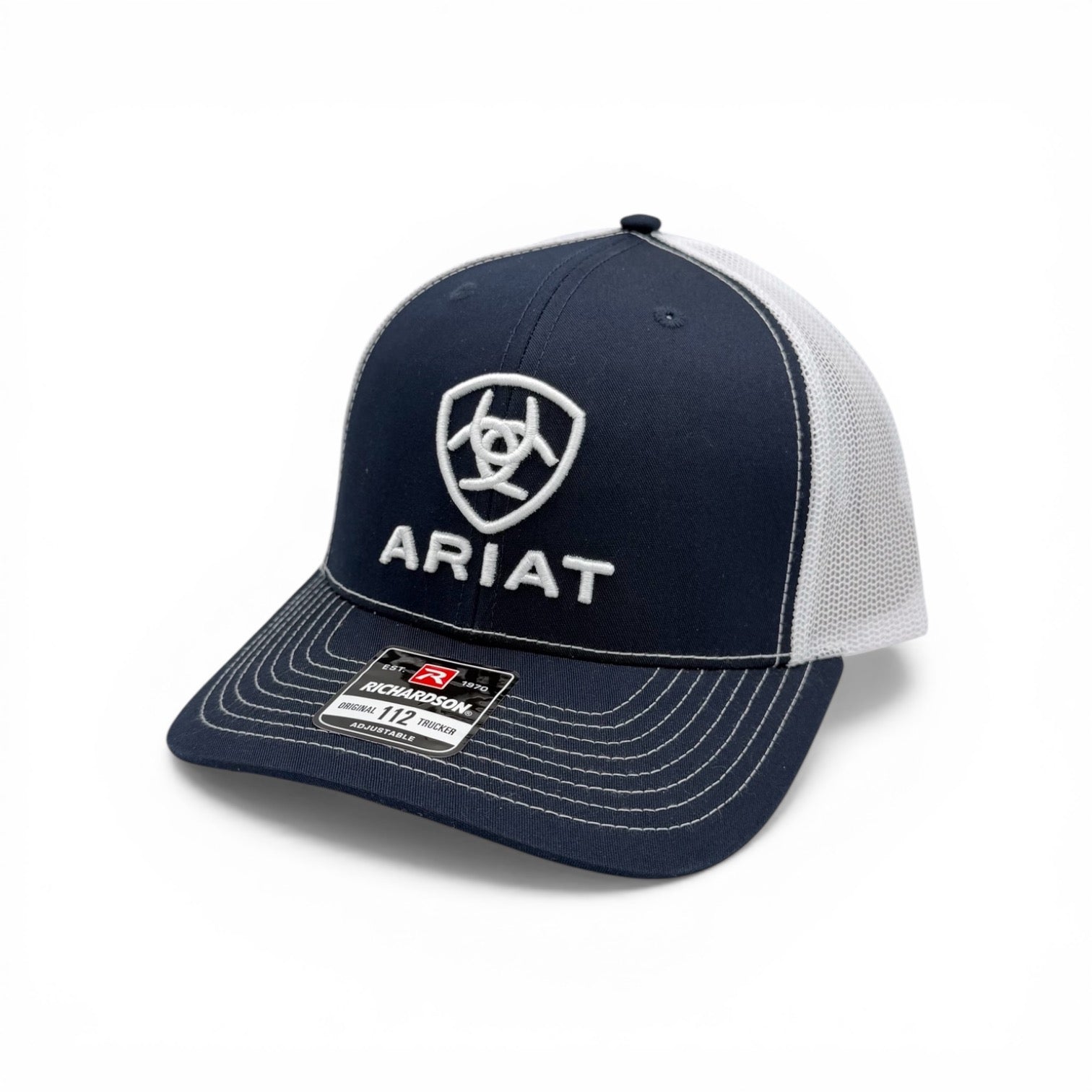 ARIAT MENS CAP SNAP BACK 3D EMBROIDERED NAVY