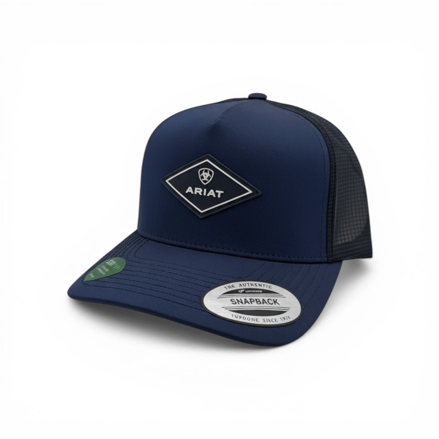 ARIAT MENS CAP SNAP BACK RUBBER PATCH NAVY