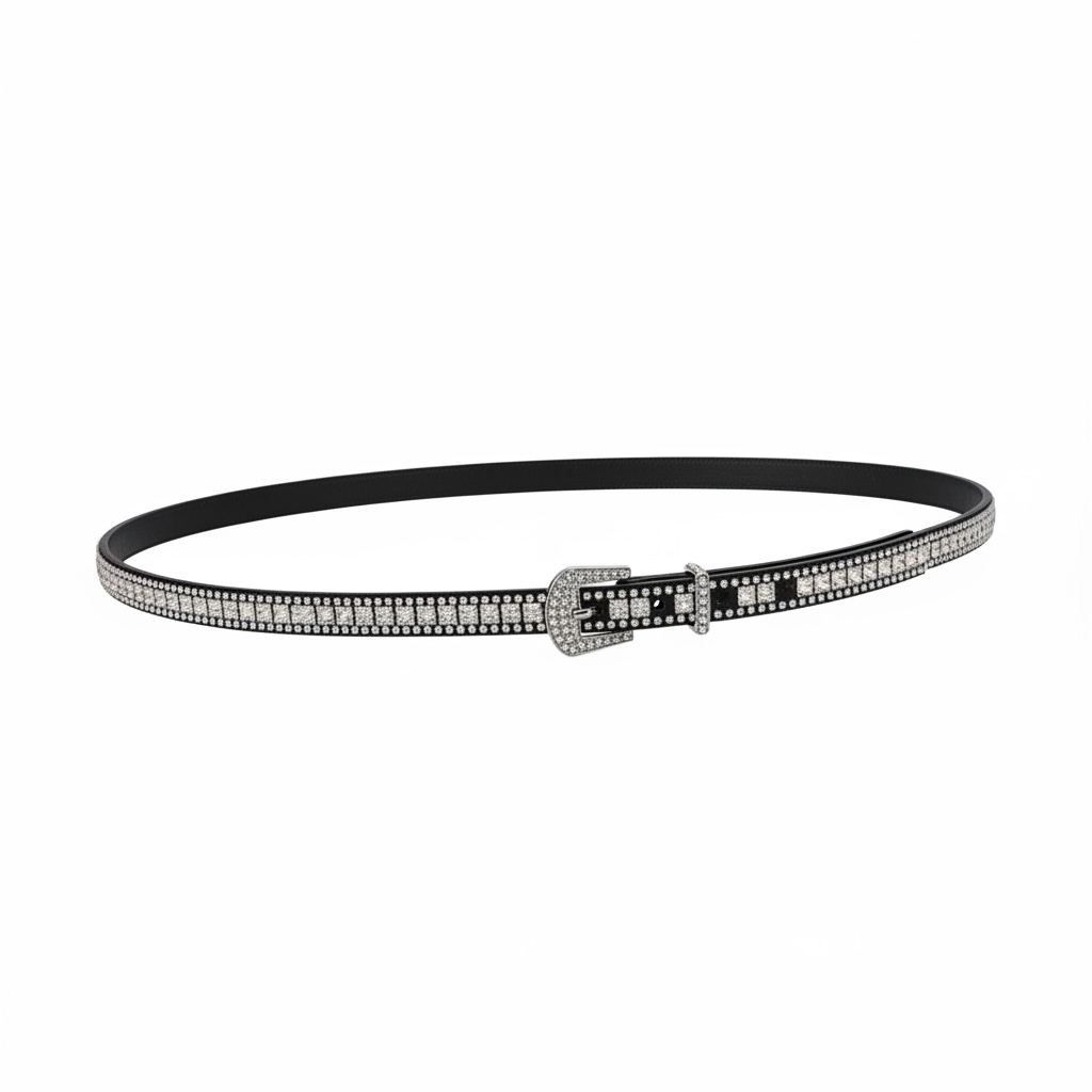 Triple Row Crystal Rhinestone Hatband