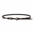 Dark Brown Leather Star Concho Hatband