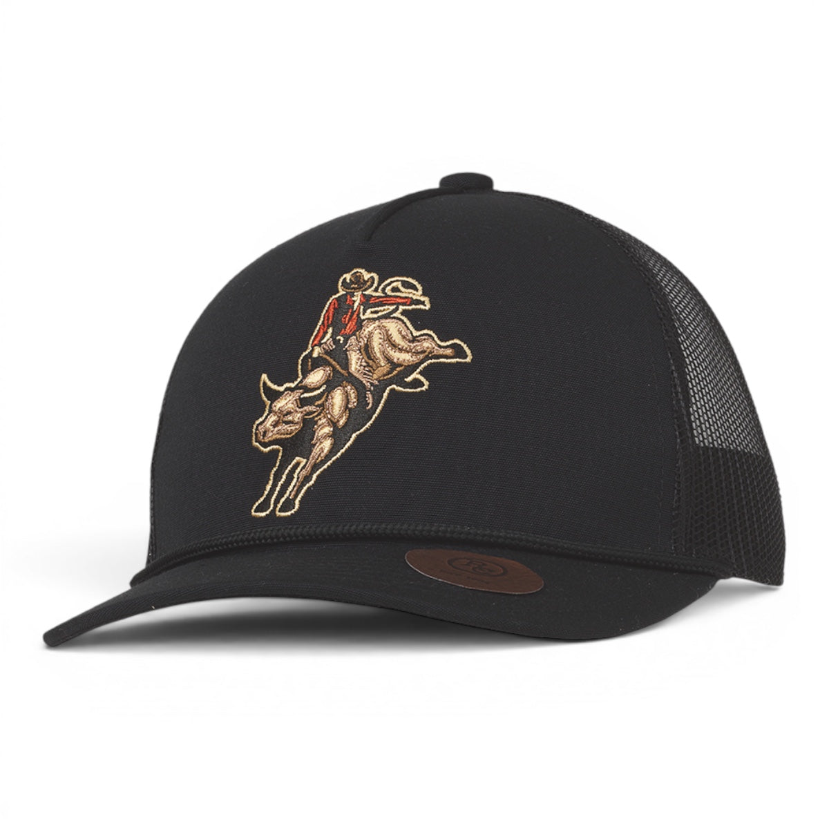 RANCH CRAFT ORIGINALS MENS SNAP BACK CAP BULLRIDER BLACK