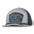 RANCH CRAFT ORIGINALS MENS SNAP BACK CAP COWBOY ROPE BLUE