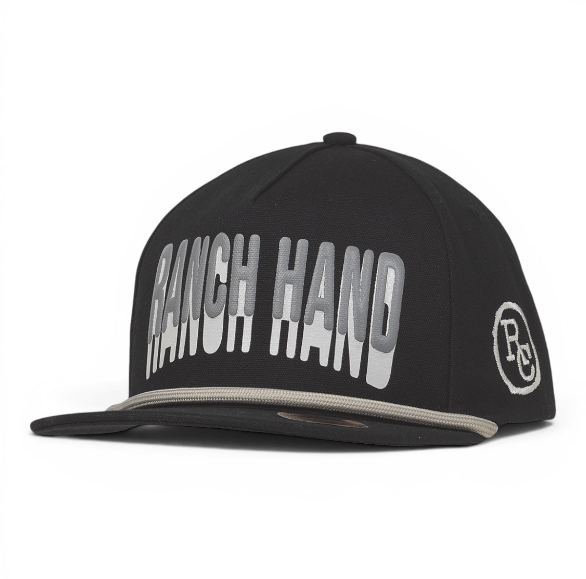 RANCH CRAFT ORIGINALS MENS SNAP BACK CAP RANCH HAND BLACK