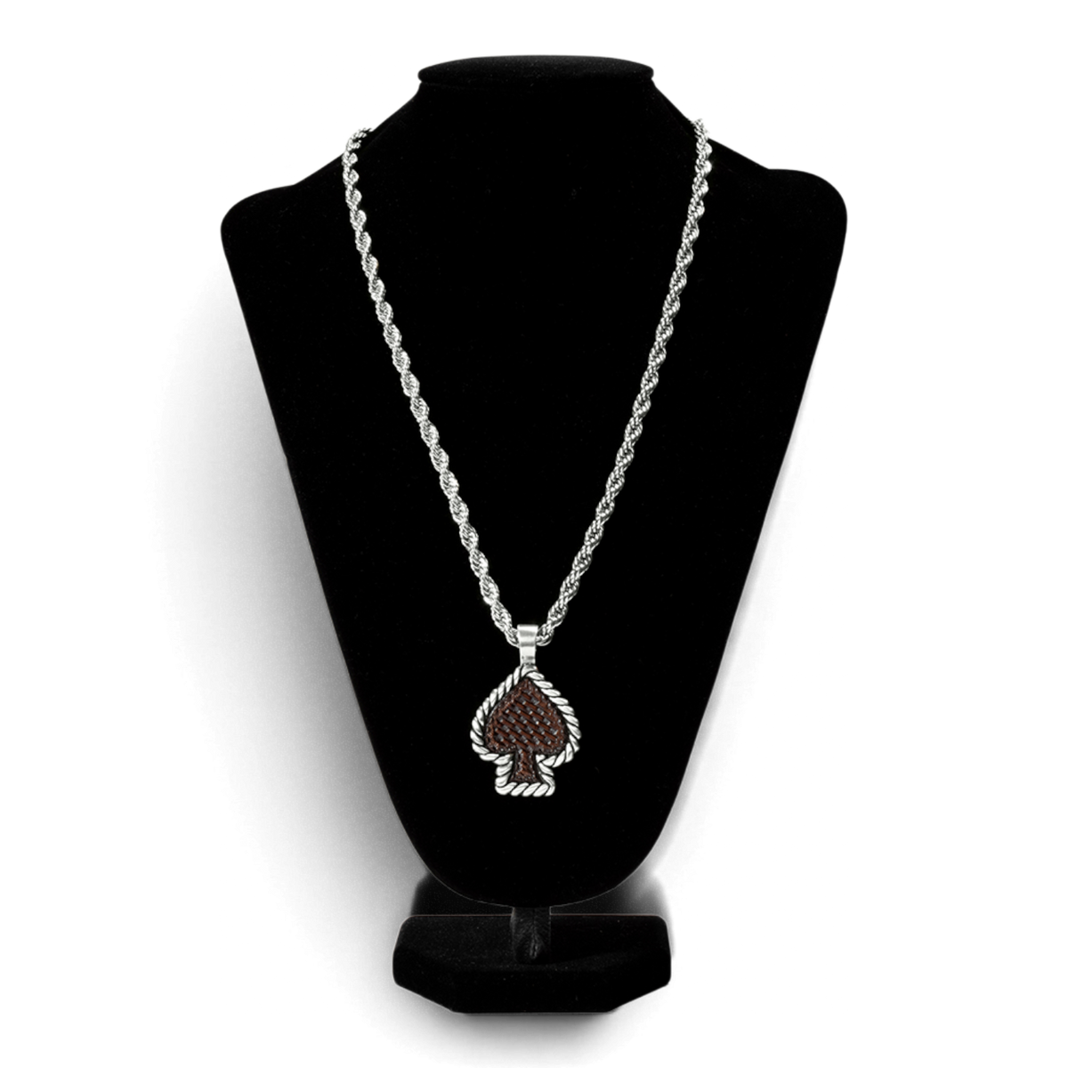 SILVER STRIKE MENS 24" SPADE LEATHER INLAY