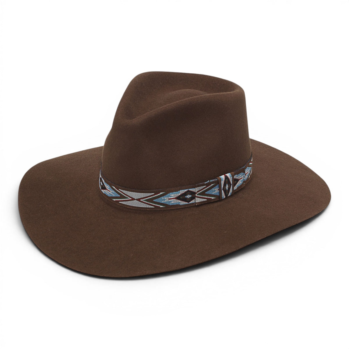 LADIES PINCH FRONT BROWN HAT