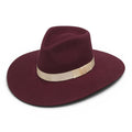 LADIES PINCH FRONT BURGUNDY HAT