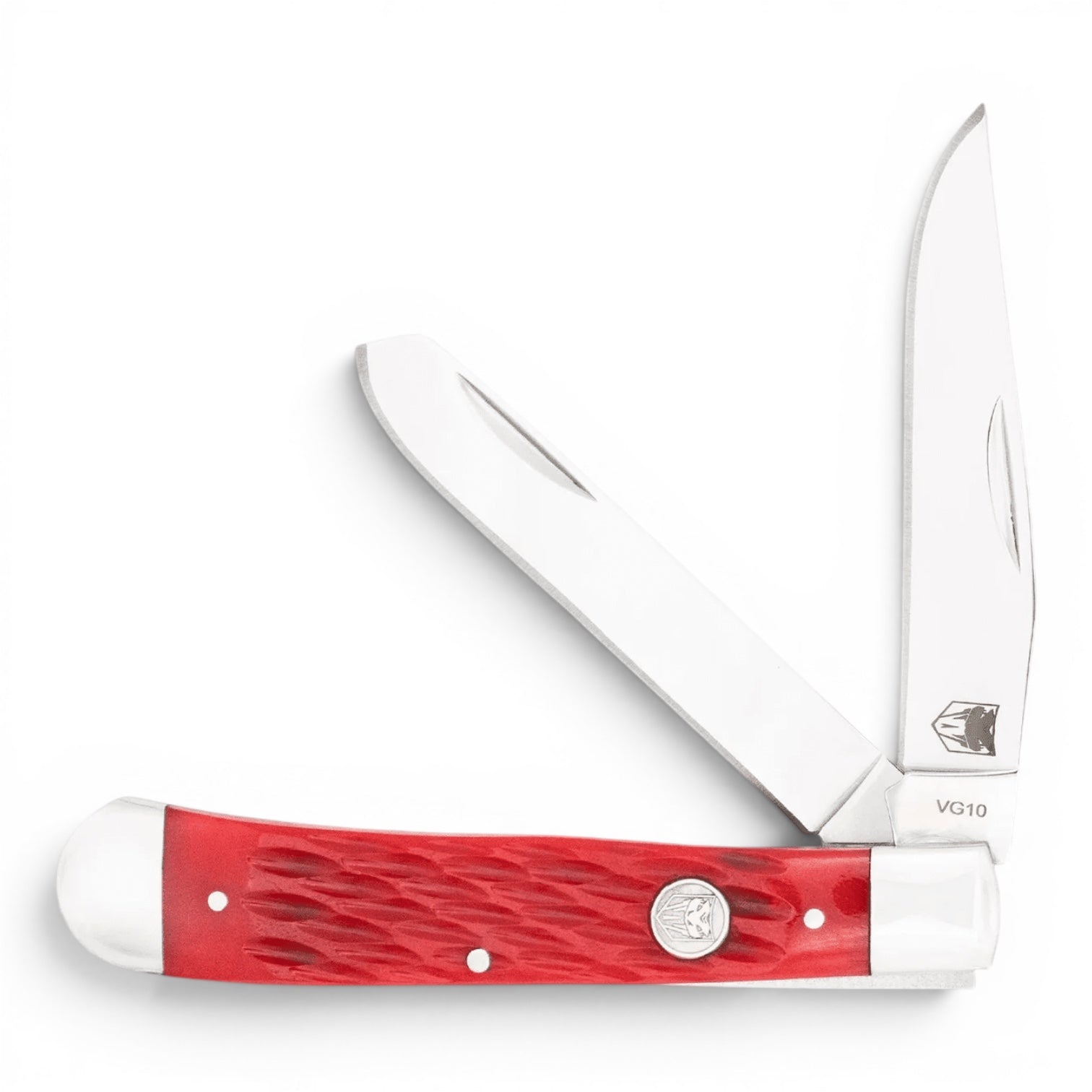 TRADITIONAL TWO BLADE TRAPPER BONE HANDLE