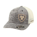 ARIAT MENS FLEX FIT SNAP BACK OFF SET SHIELD TAN