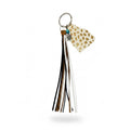 Western Style Geometric Cowhide Keychain: 5