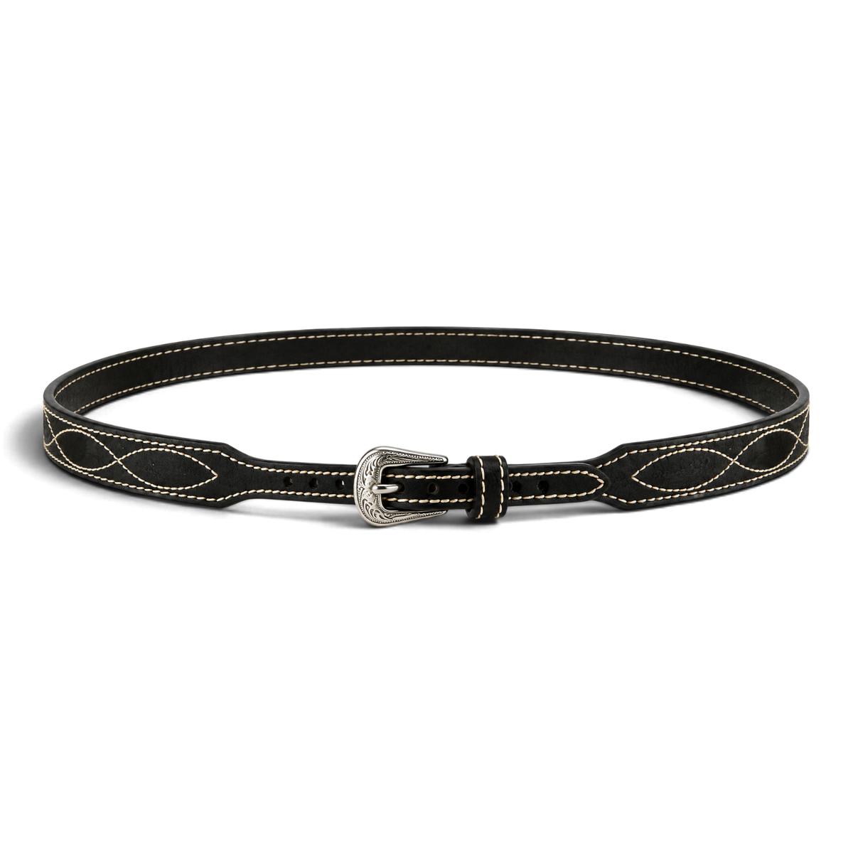 3D HATBAND ROUGHOUT BOOT STITCH BLACK