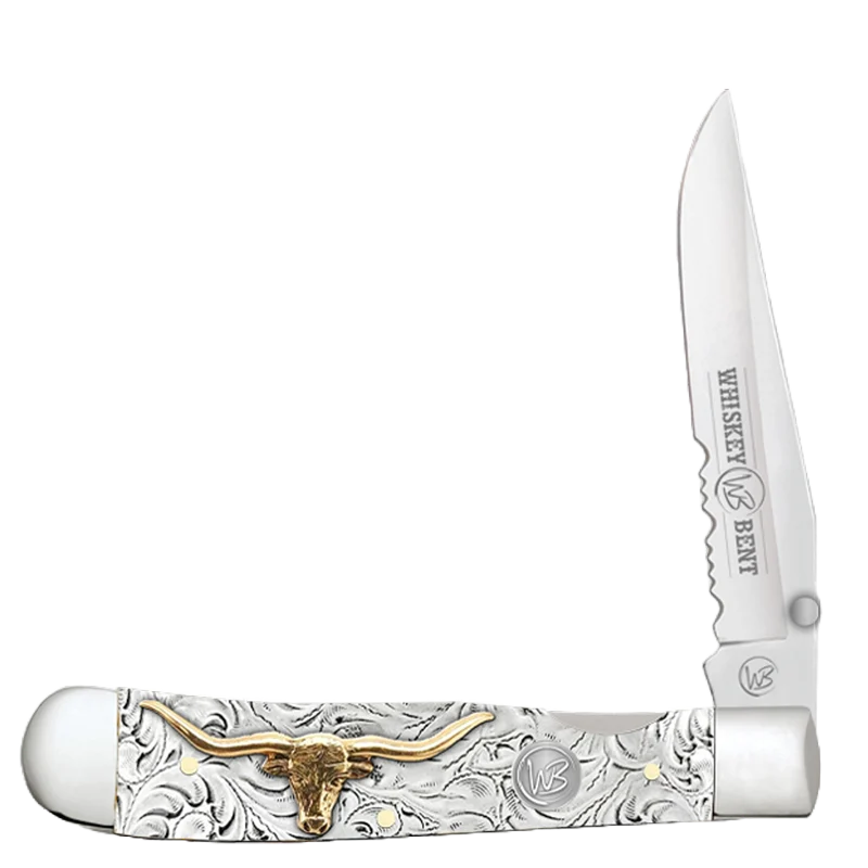 WHISKEY BENT TORO LOCKING TRAPPER KNIVES