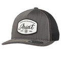 ARIAT MENS FLEXFIT 110 HEATHER FRONT PATCH BLACK