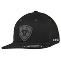 ARIAT MENS FLEXFIT 110 SNAP BACK SUEDE PATCH BLACK