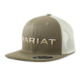 ARIAT MENS FLEXFIT 110 CAP LOGO DARK GREEN