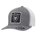 ARIAT MENS SNAP BACK FLEX FIT 110 LARGE PATCH LOGO GREY