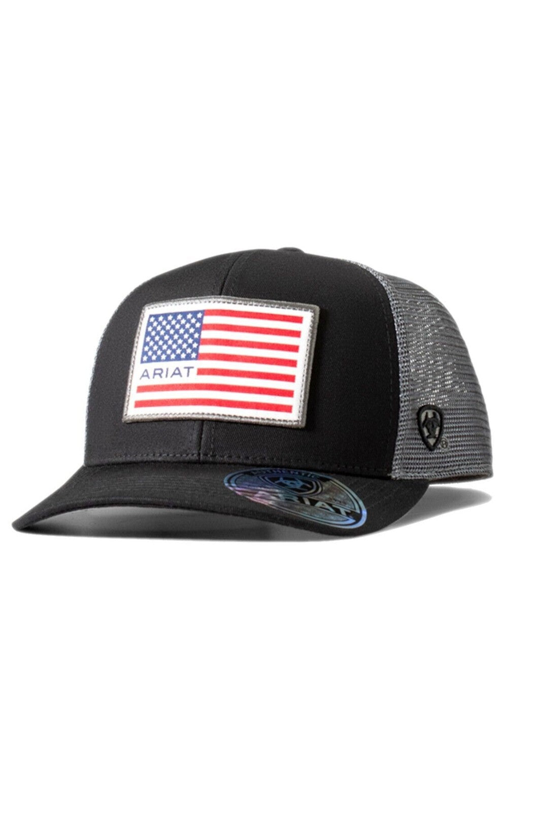 ARIAT MENS AMERICAN FLAG PATCH BLACK