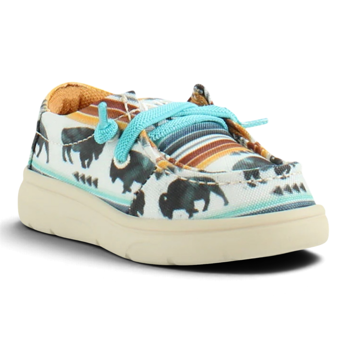 ARIAT HILO BUFFALO PRINT STYLE LIL’ STOMPERS KIDS CASUALS MULTICOLORED