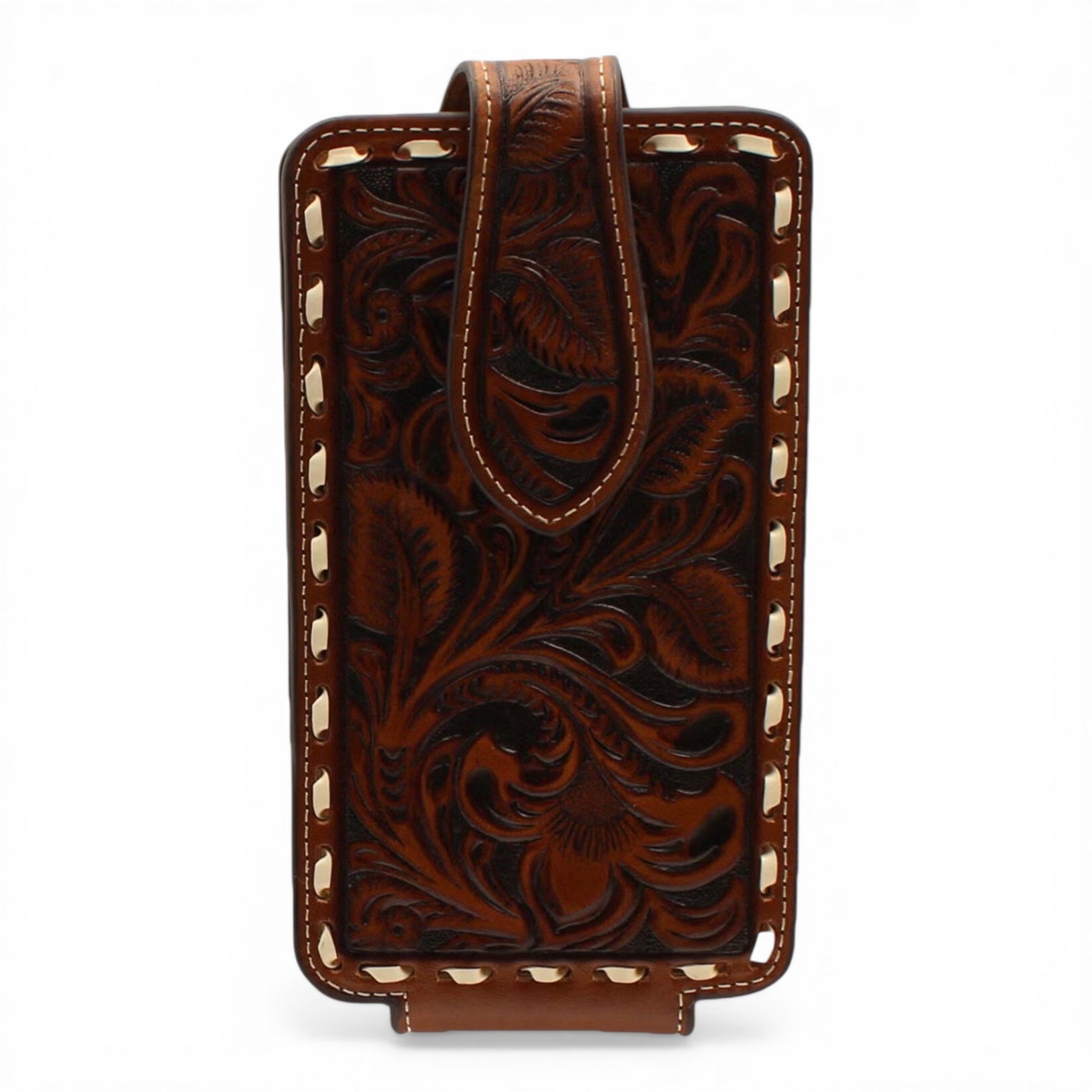 ARIAT CELL CASE LG FLR EMB BCK LC BR