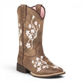 TWISTER LILY STYLE BOOTS YOUTH GIRLS GREY BROWN