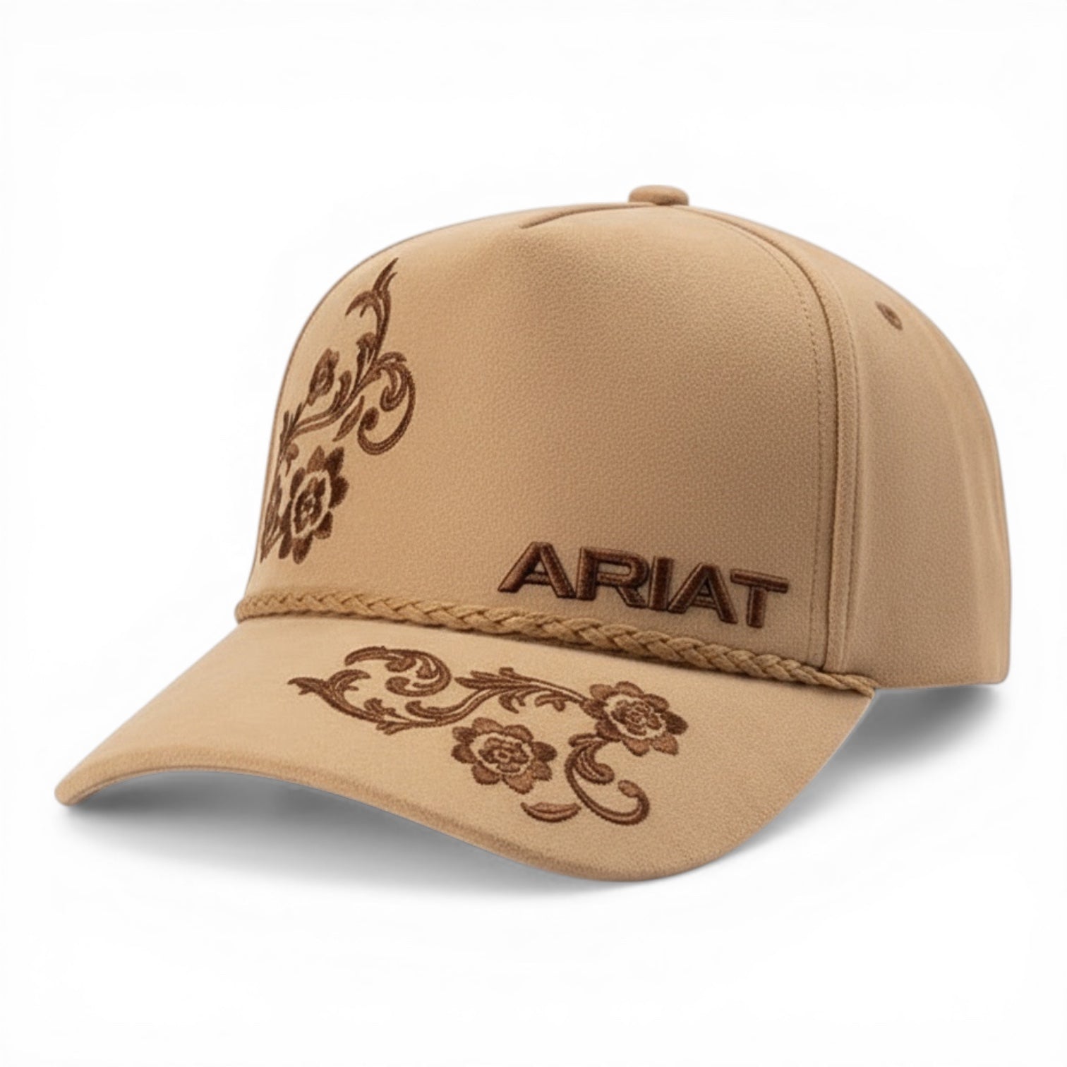 ARIAT LADIES CAP SNAP BACK PAISLEY EMBROIDERED TAN