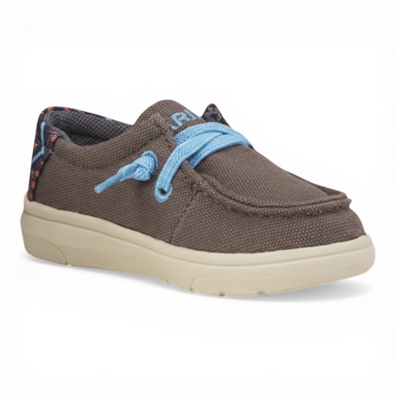 ARIAT HILO BOYS CASUAL SHOE SOUTHWEST HEEL CHARCOAL