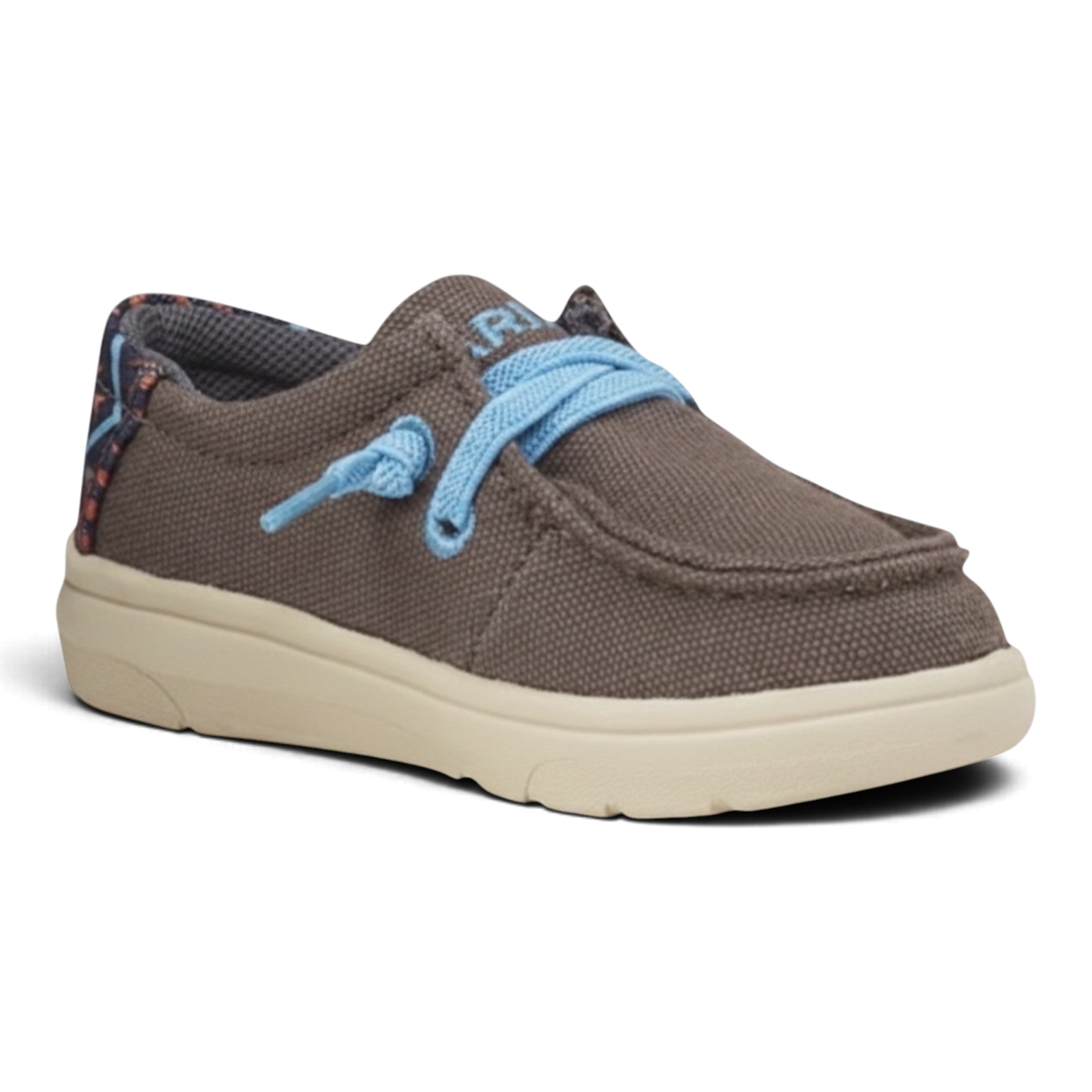ARIAT HILO BOYS CASUAL SHOE SOUTHWEST HEEL CHARCOAL