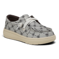 ARIAT HILO GIRLS CASUAL SHOE LOGO PRINT GREY