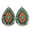 SILVER STRIKE LADIES EARRINGS TEAR DROP MULTICOLOR