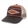 ARIAT LADIES SNAP BACK AZTEC LOGO TAN