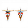 BLAZIN ROXX EARRINGS SKULL AZTEC DESIGN