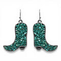 SILVER STRIKE LADIES EARRINGS CHIPPED TURQOISE BOOTS