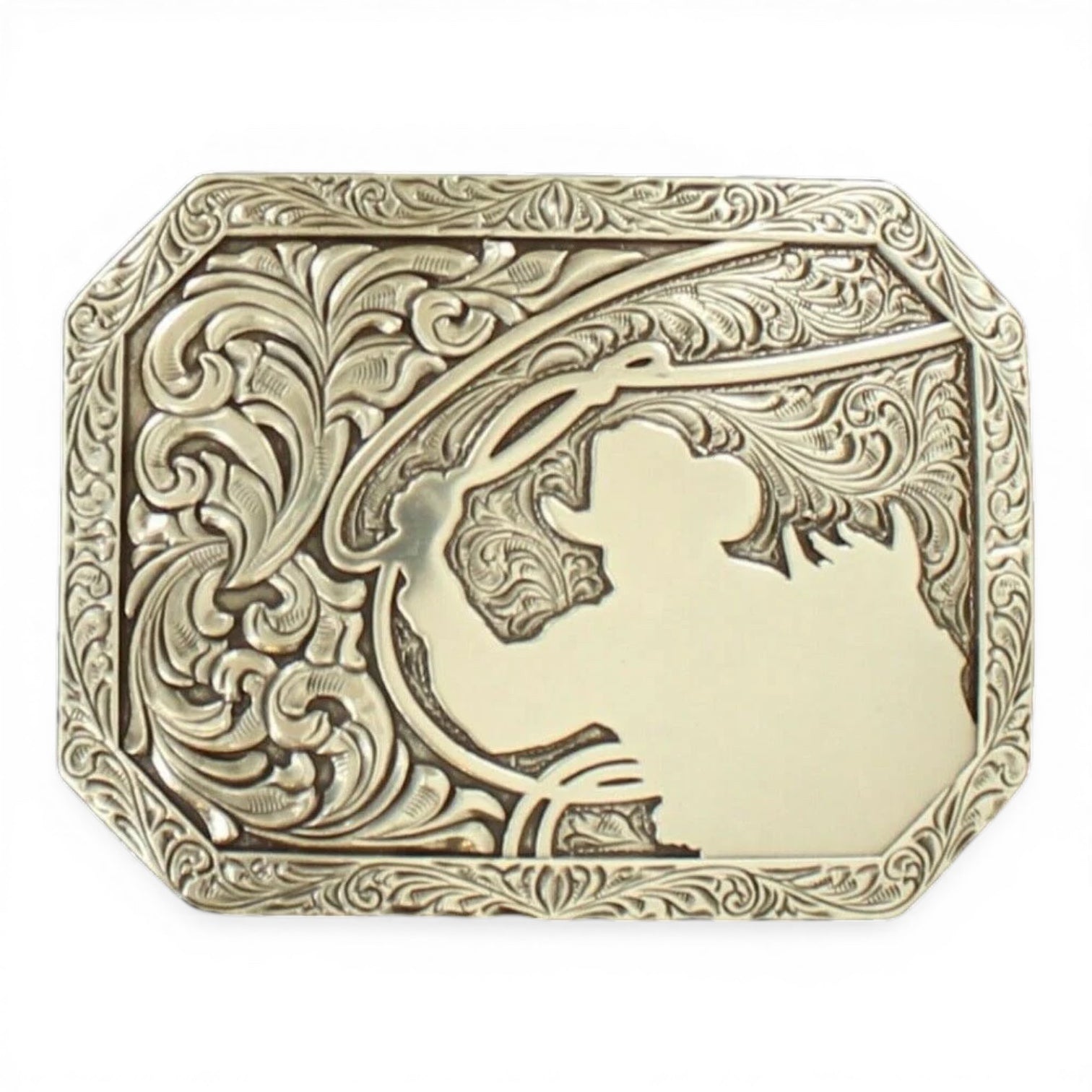 RECTANGLE STAMPED EDGE COWBOY ROPING LASRP