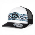 ARIAT LADIES TRUCKER CAP SOUTHWEST PATTERN BLACK WHITE