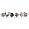 3D WESTERN HATBAND 1" CONCHOS SILVER