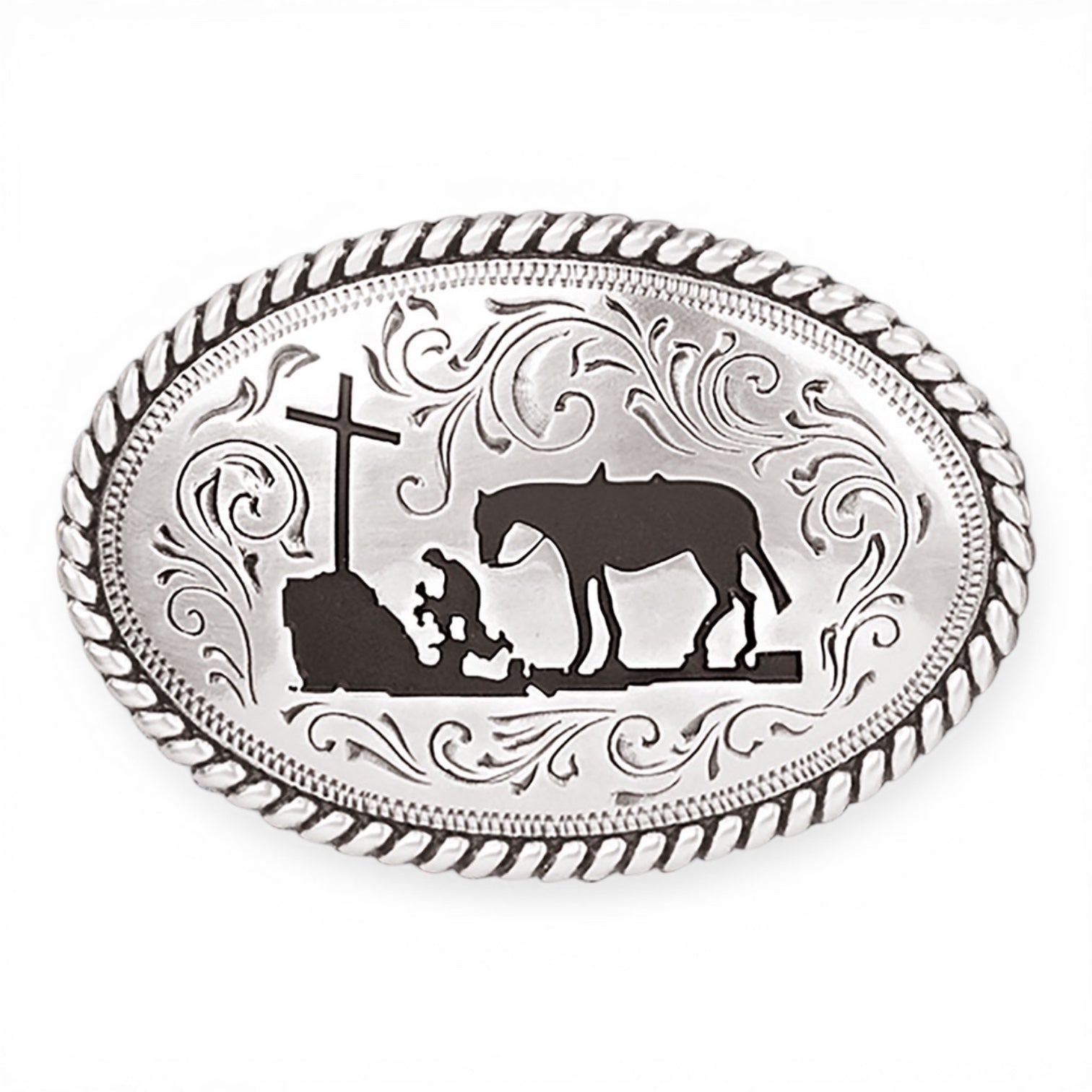 NOCONA YOUTH COWBOY PRAYER BUCKLE