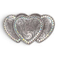 BLAZIN ROXX TRIPLE HEART BUCKLE