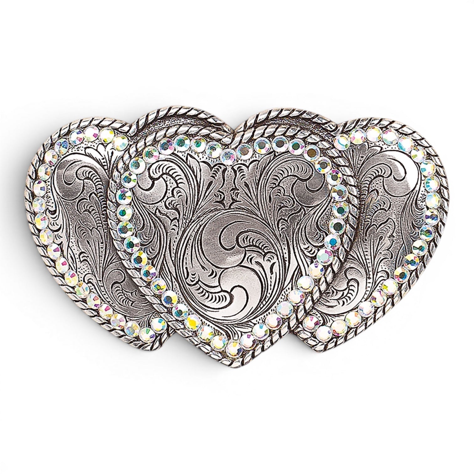 BLAZIN ROXX TRIPLE HEART BUCKLE