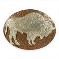 Nocona Men's Copper Buffalo Belt Buckle
