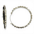BLAZIN ROXX RHINESTONE HOOP EARRINGS