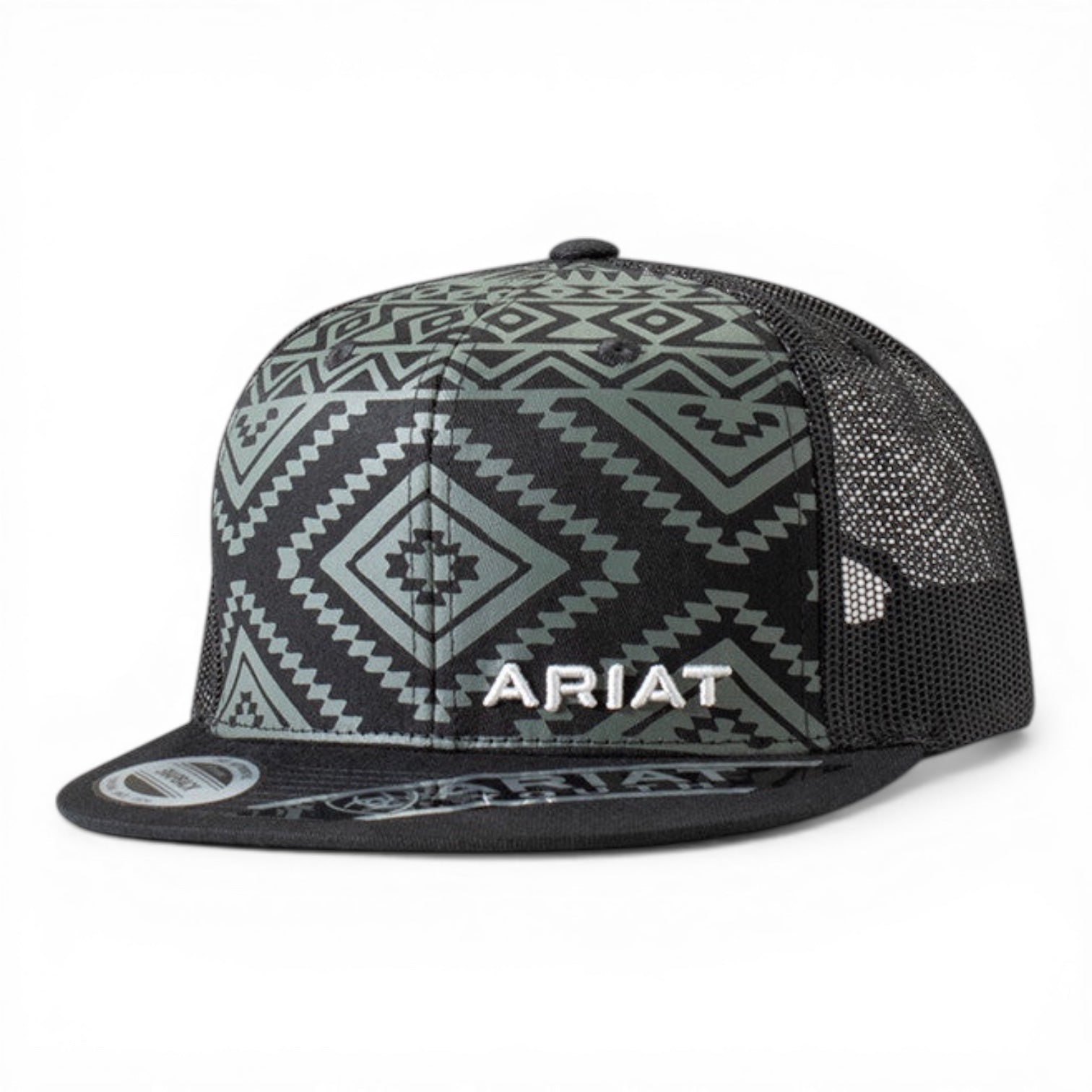 ARIAT YOUTH FLAT BILL AZTEC PATTERN BK