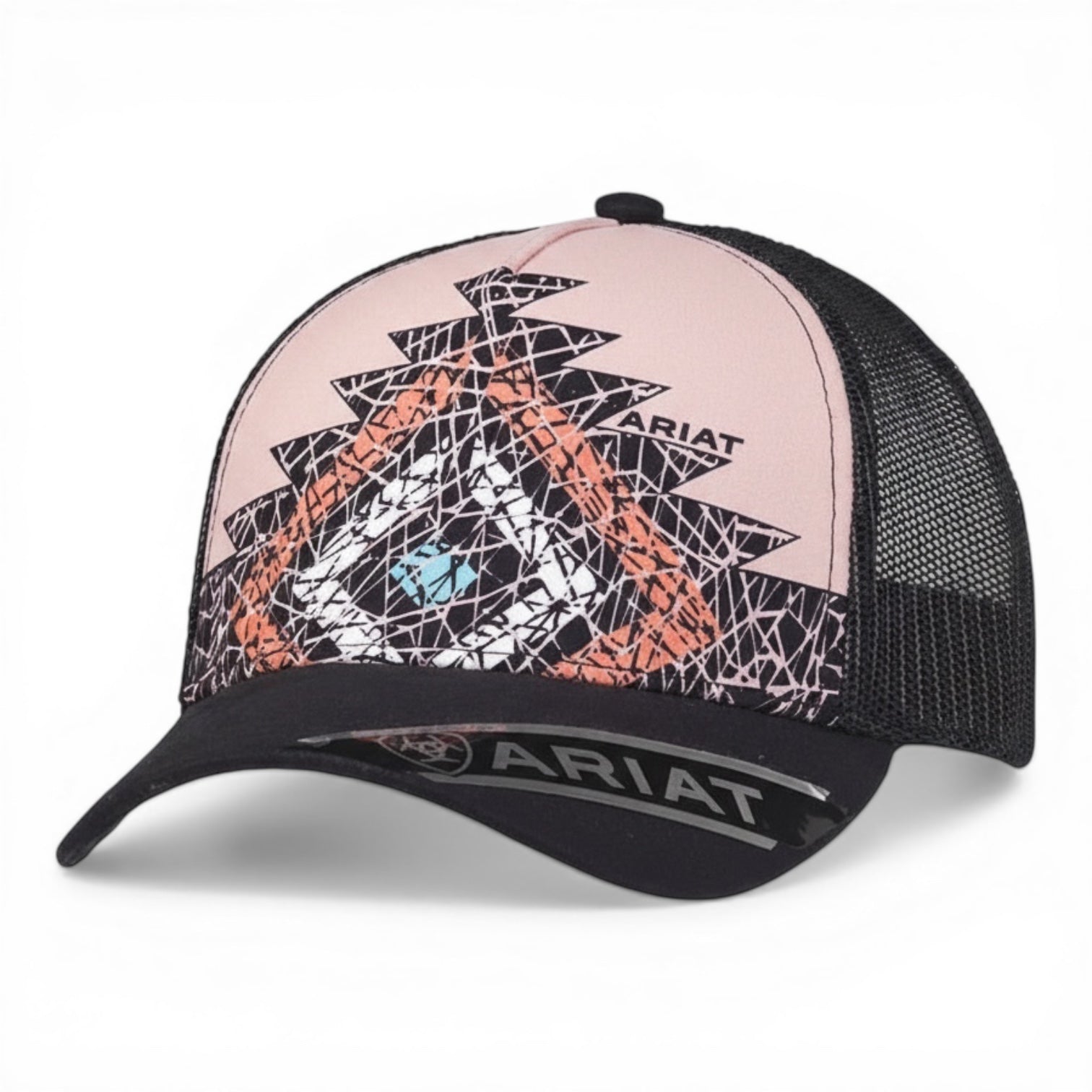 ARIAT LADIES CAP AZTEC DIAMOND PINK