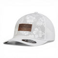 ARIAT LADIES FLEXFIT 110 SNAP BACK HAWAIIAN FLOWERS WHITE