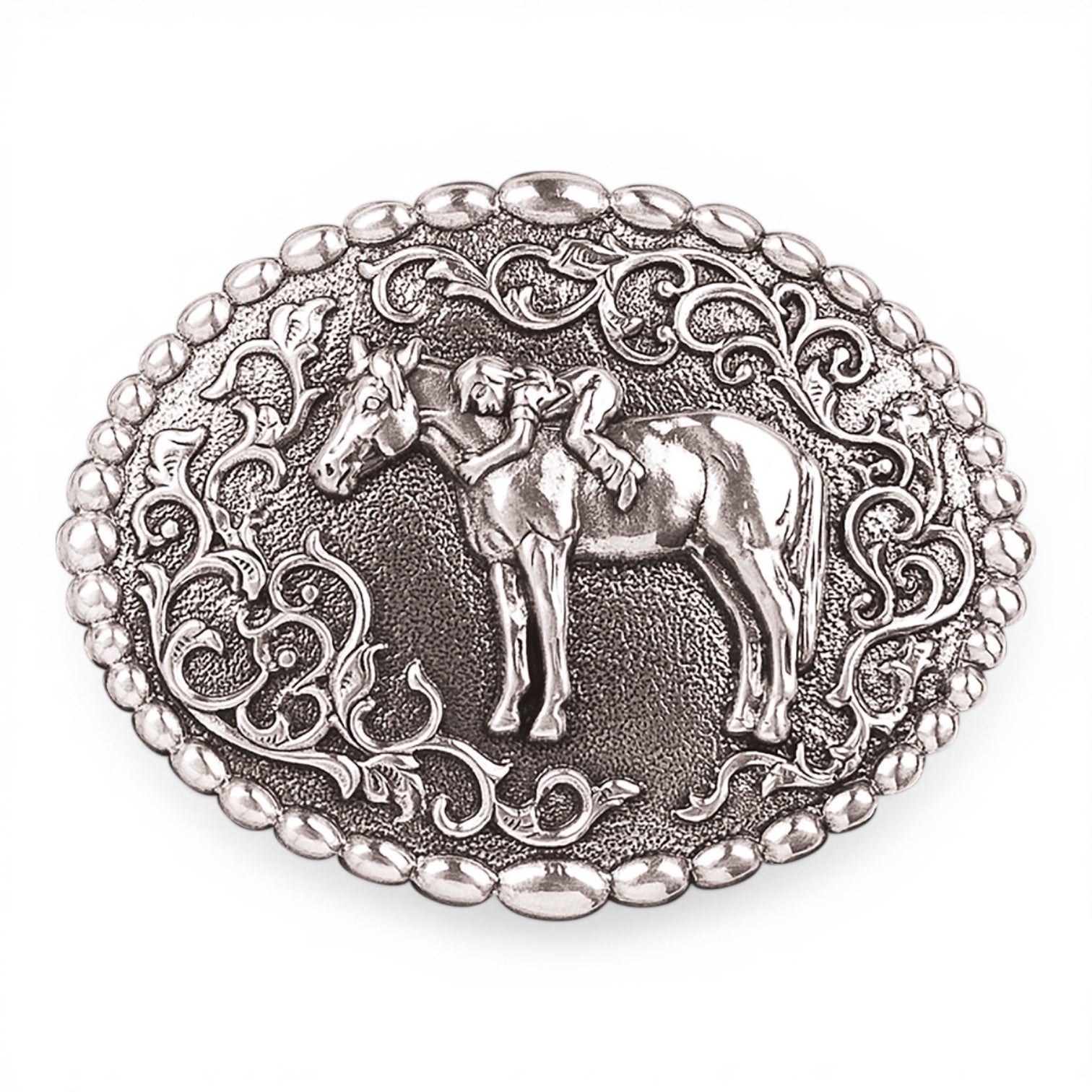 NOCONA YOUTH HORSE BUCKLE FIRST LOVE