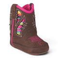 ARIAT FLORA STYLE LIL’ STOMPERS INFANT BOOTS BROWN