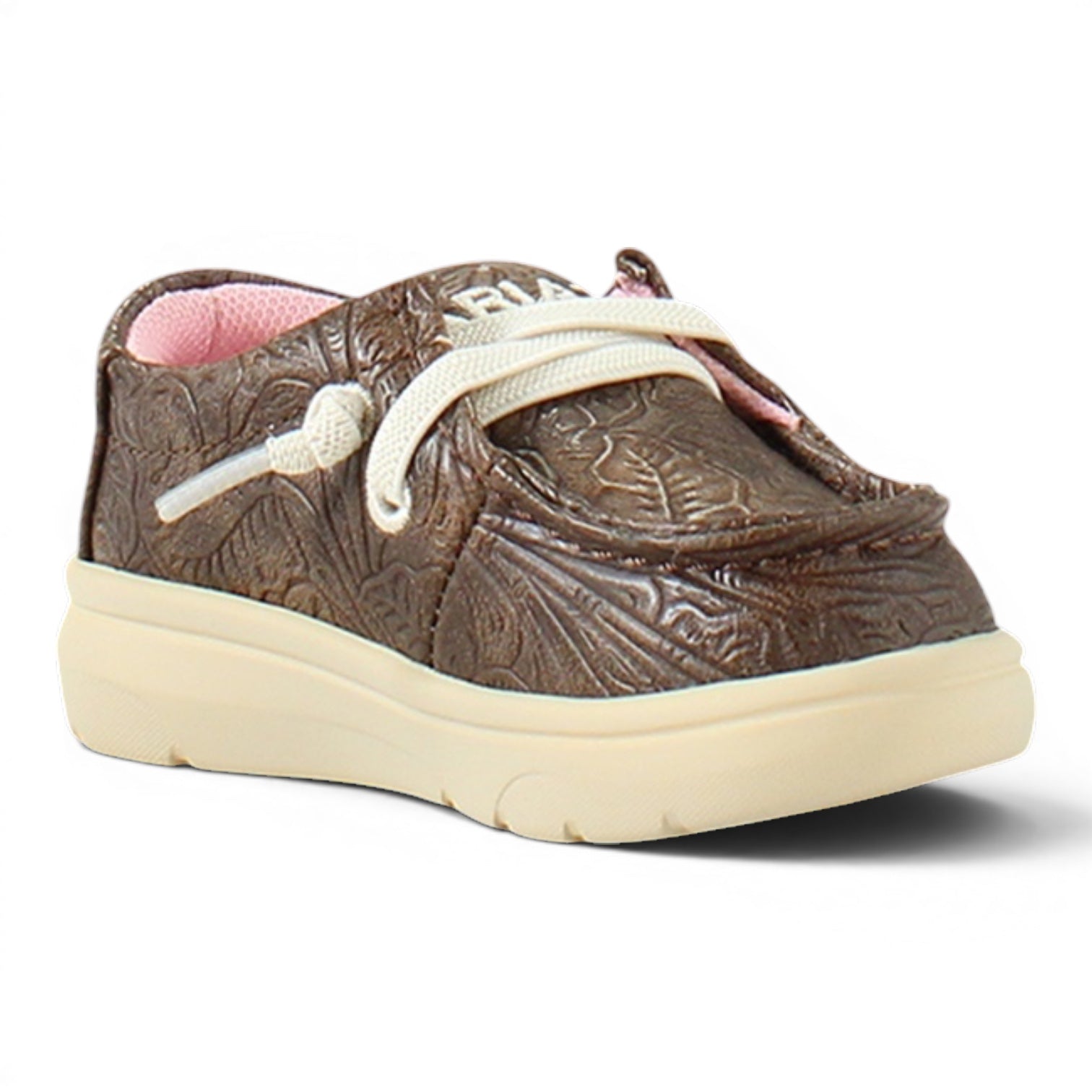 ARIAT HILO FLORAL STYLE LIL’ STOMPERS KIDS CASUALS BROWN